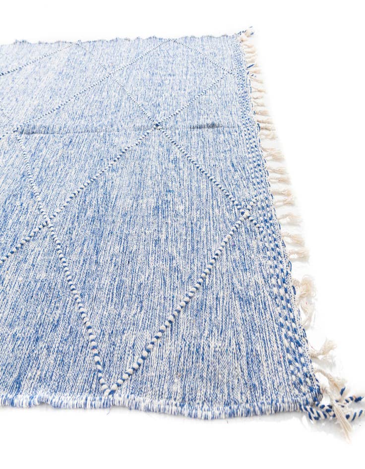 Detail image of  6' 4 x 9' 10  Hand Knotted Moroccan Wool Rug