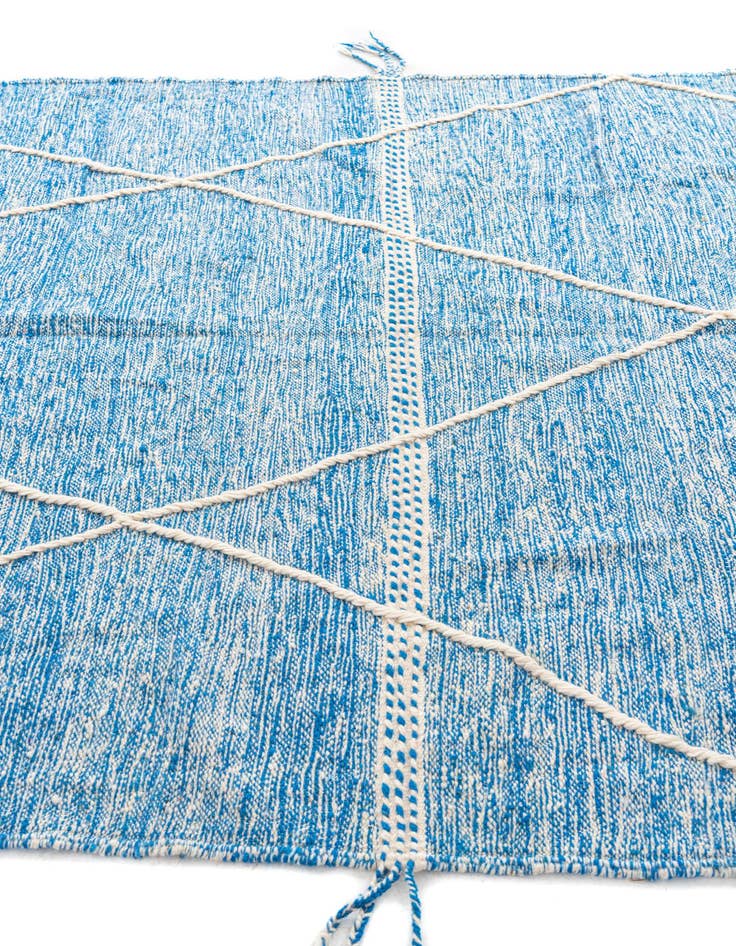 Detail image of  6' 8 x 9' 10  Hand Knotted Moroccan Wool Rug