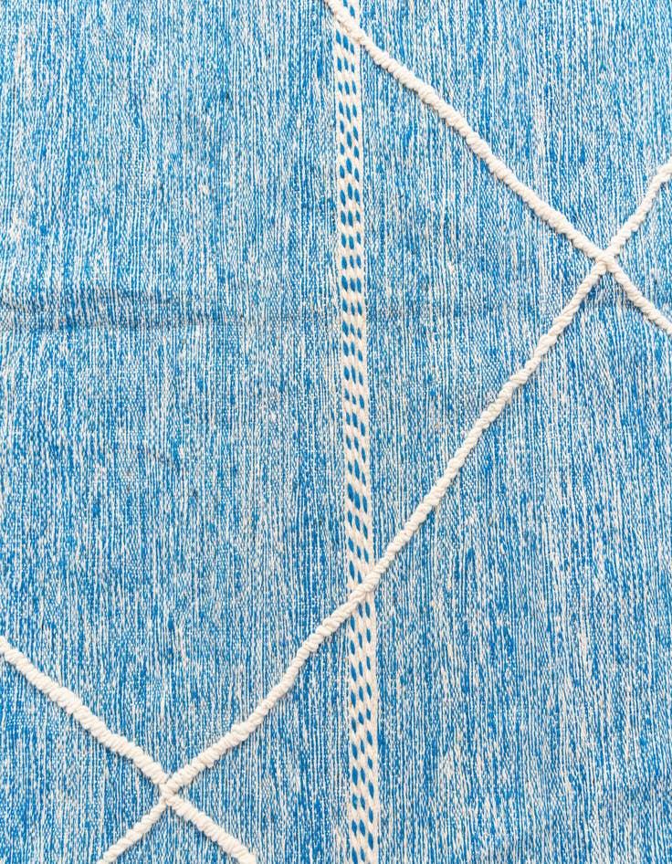 Detail image of  6' 8 x 9' 10  Hand Knotted Moroccan Wool Rug