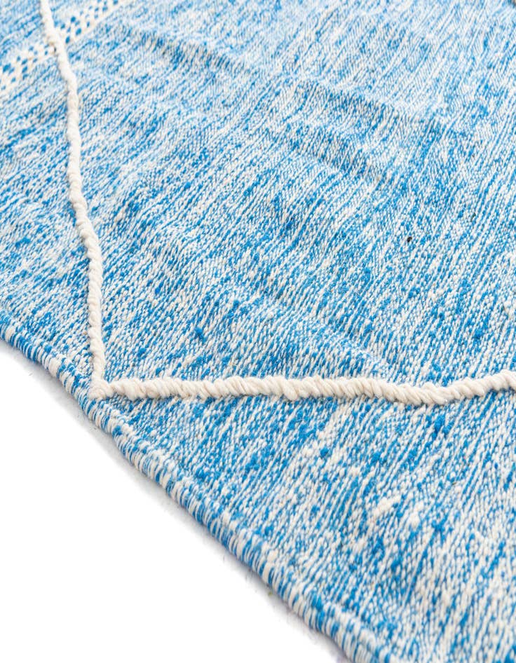 Detail image of  6' 8 x 9' 10  Hand Knotted Moroccan Wool Rug