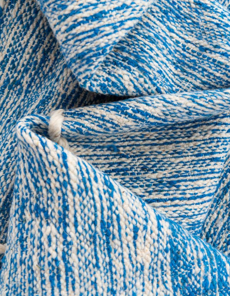 Detail image of  6' 8 x 9' 10  Hand Knotted Moroccan Wool Rug