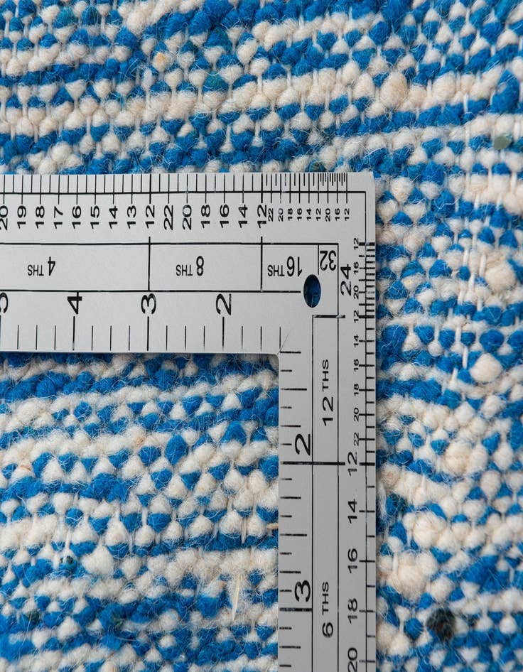 Detail image of  6' 8 x 9' 10  Hand Knotted Moroccan Wool Rug