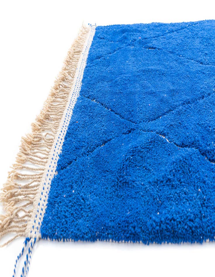 Detail image of  6' 7 x 10' 3  Hand Knotted Moroccan Wool Rug