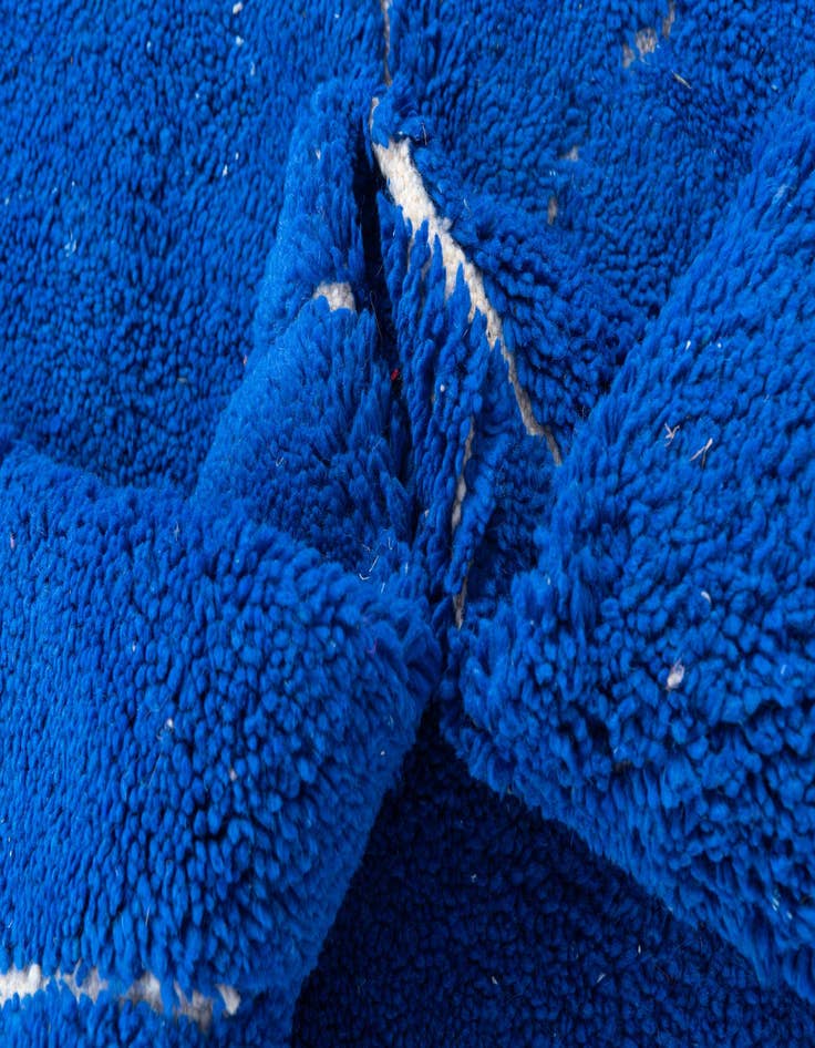 Detail image of  6' 7 x 10' 3  Hand Knotted Moroccan Wool Rug