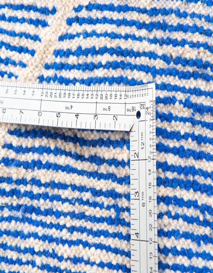 Detail image of  6' 7 x 10' 3  Hand Knotted Moroccan Wool Rug