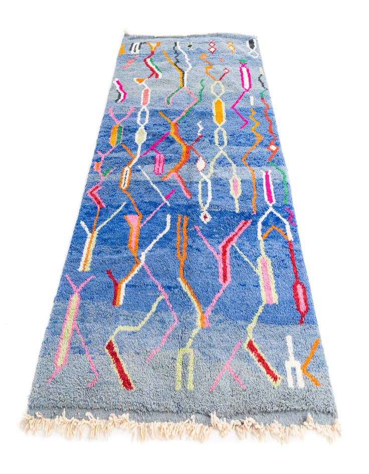 Detail image of  5' x 8' 7  Hand Knotted Moroccan Wool Rug