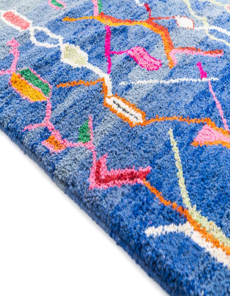 Detail image of  5' x 8' 7  Hand Knotted Moroccan Wool Rug