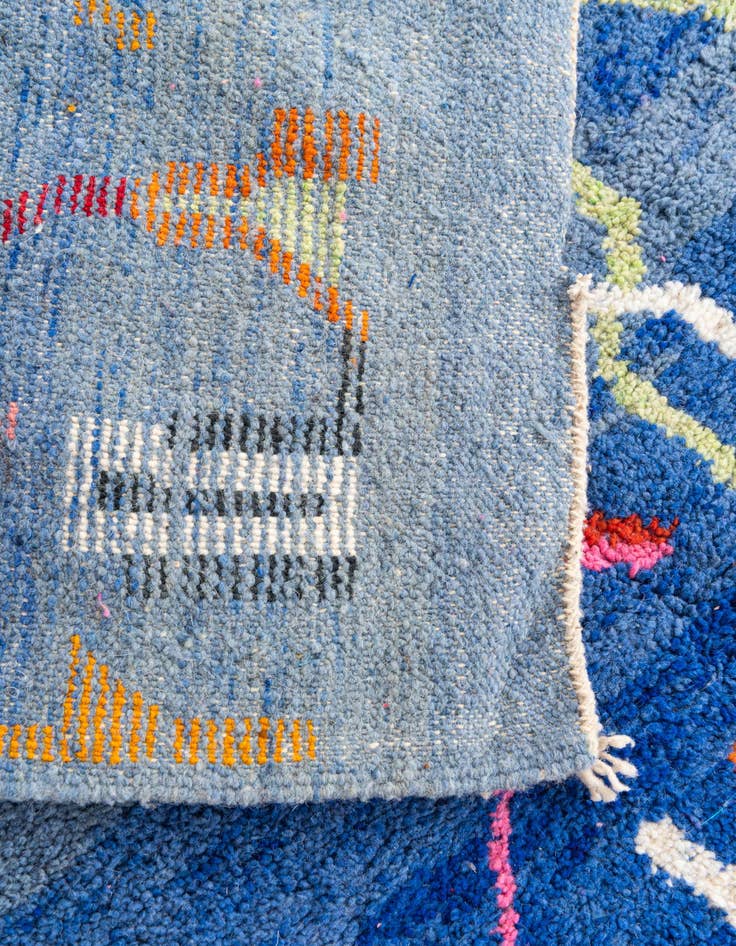 Detail image of  5' x 8' 7  Hand Knotted Moroccan Wool Rug