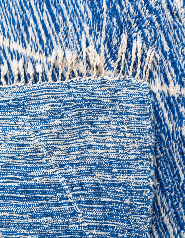 Detail image of  6' 7 x 9' 10  Hand Knotted Moroccan Wool Rug