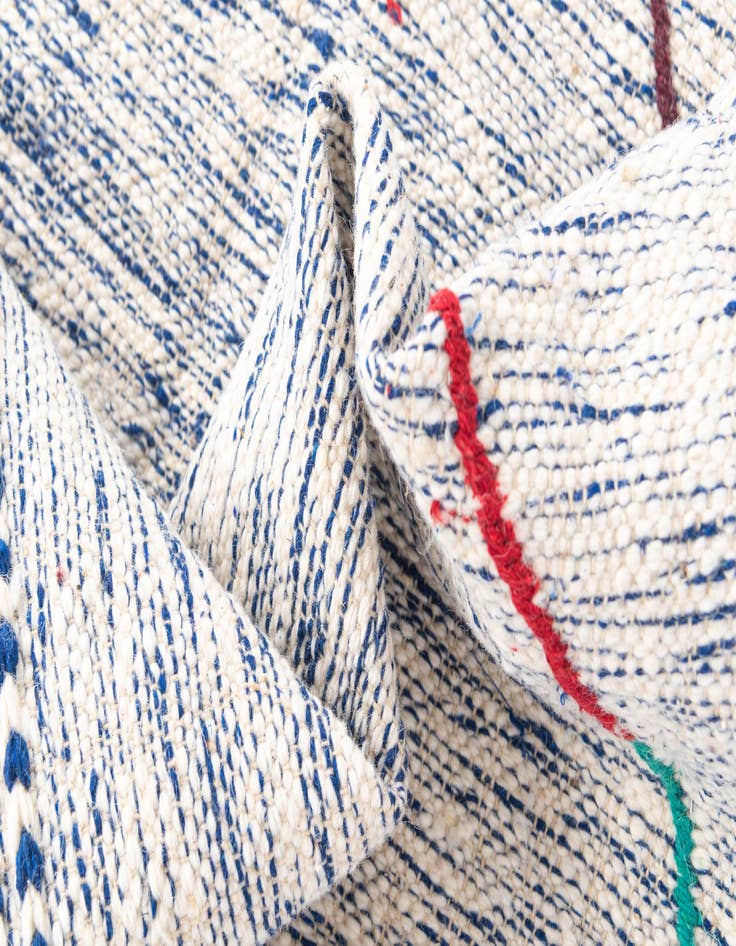 Detail image of  9' x 13'  Hand Knotted Moroccan Wool Rug