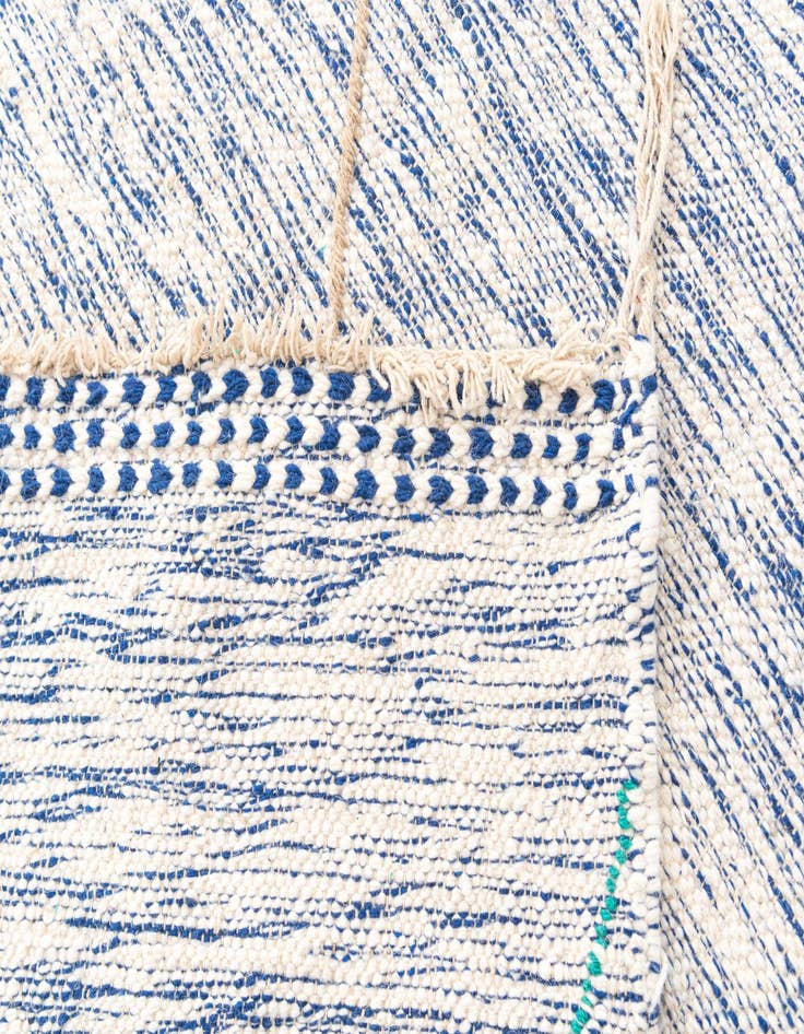 Detail image of  9' x 13'  Hand Knotted Moroccan Wool Rug