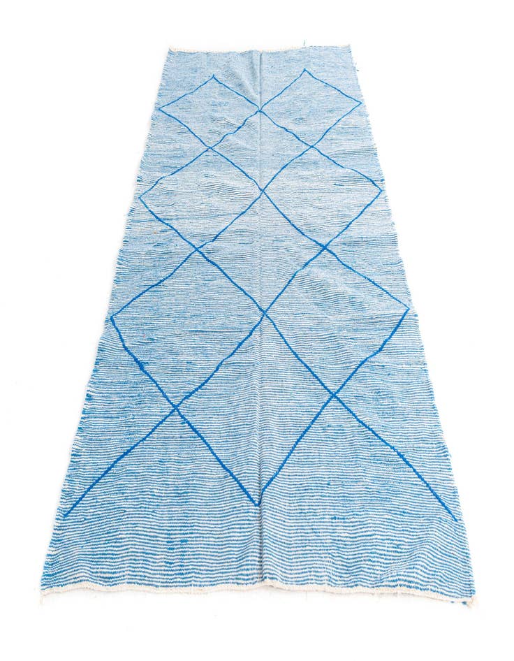 Detail image of  4' 10 x 7' 8  Hand Knotted Moroccan Wool Rug