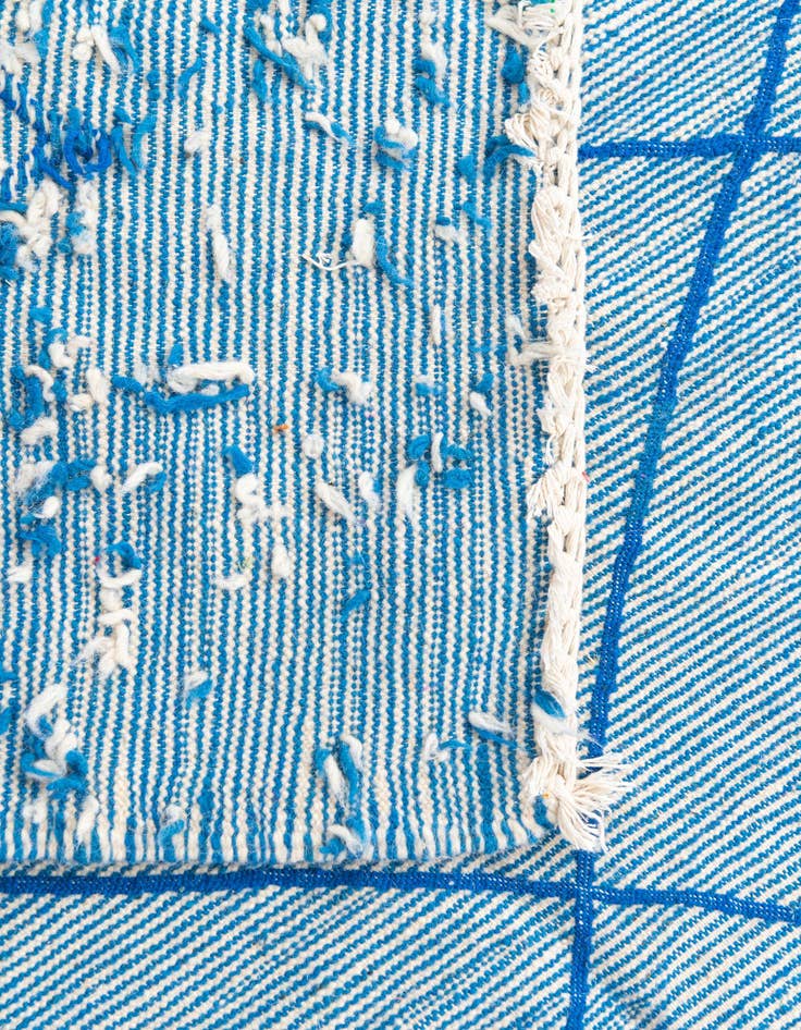 Detail image of  4' 10 x 7' 8  Hand Knotted Moroccan Wool Rug