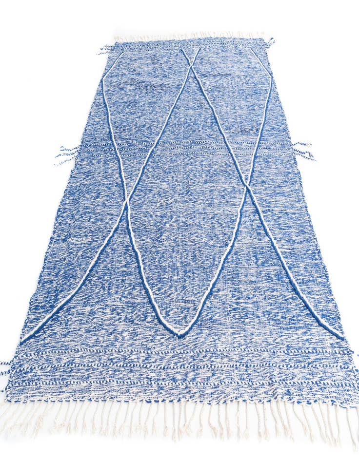 Detail image of  6' 6 x 9' 6  Hand Knotted Moroccan Wool Rug