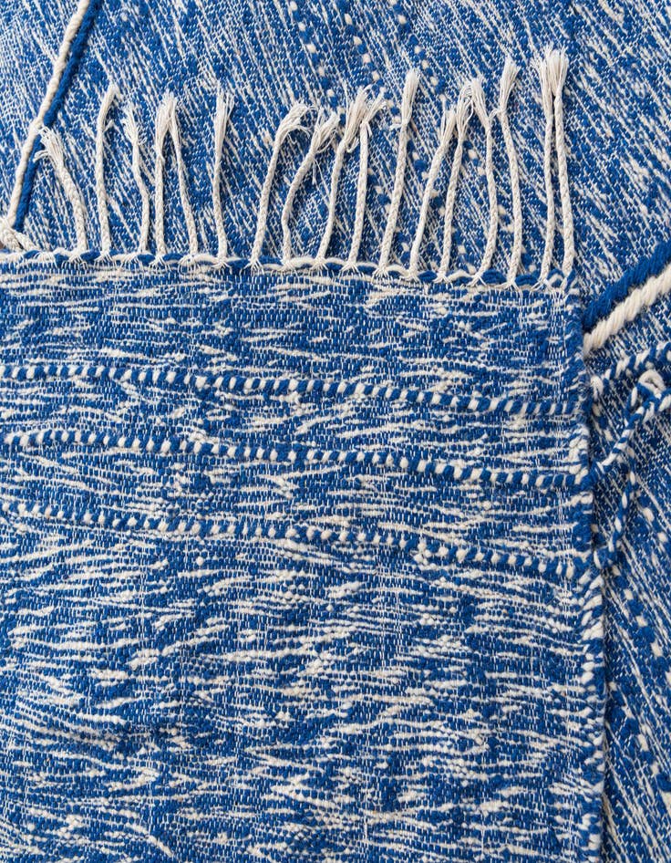 Detail image of  6' 6 x 9' 6  Hand Knotted Moroccan Wool Rug