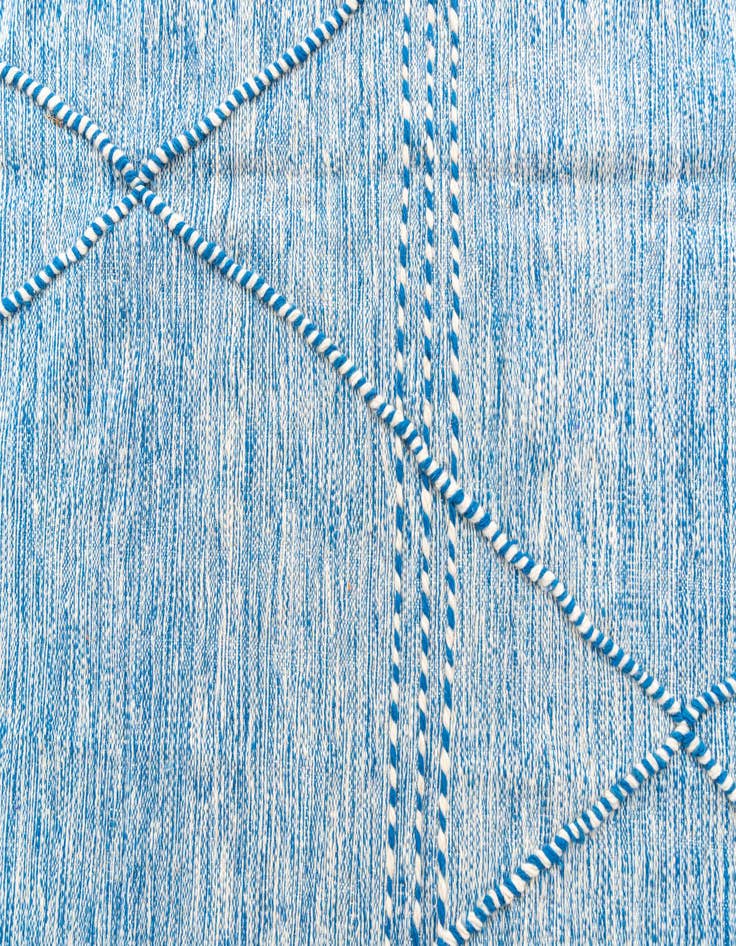 Detail image of  6' 8 x 9' 9  Hand Knotted Moroccan Wool Rug
