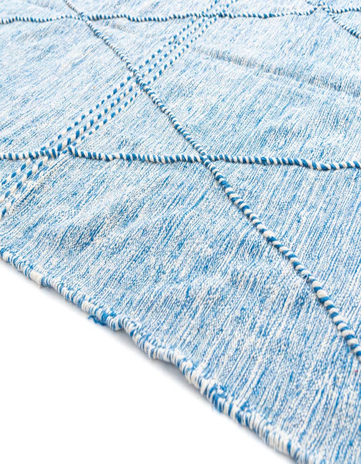 Detail image of  6' 8 x 9' 9  Hand Knotted Moroccan Wool Rug