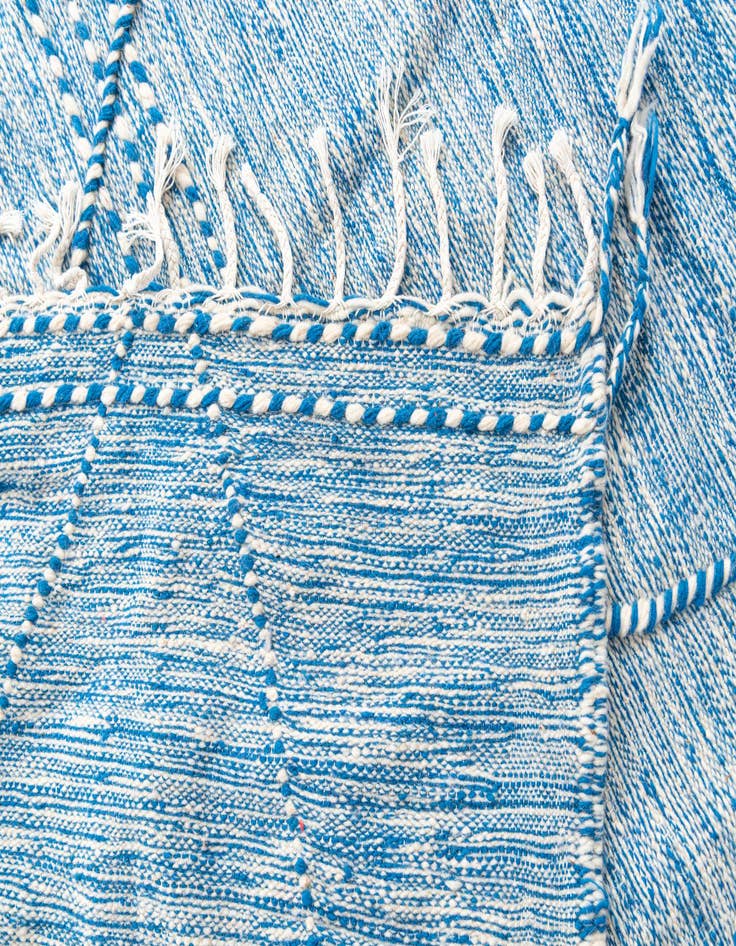 Detail image of  6' 8 x 9' 9  Hand Knotted Moroccan Wool Rug