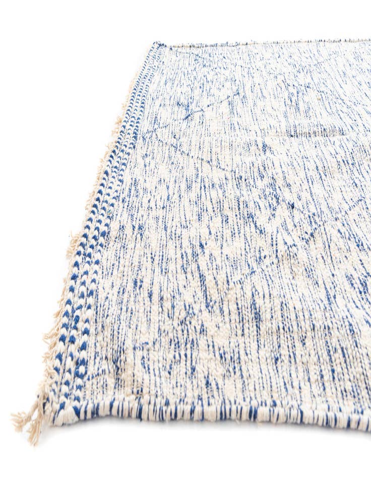 Detail image of  6' 8 x 10'  Hand Knotted Moroccan Wool Rug