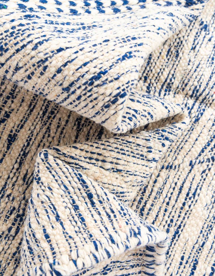 Detail image of  6' 8 x 10'  Hand Knotted Moroccan Wool Rug