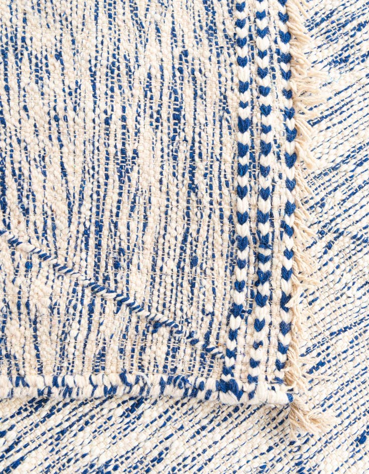 Detail image of  6' 8 x 10'  Hand Knotted Moroccan Wool Rug