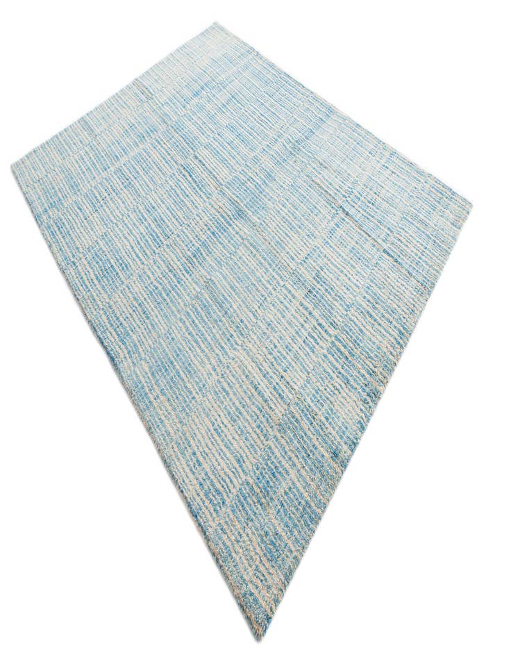 Detail image of  5' 9 x 7' 4  Hand Knotted Moroccan Wool Rug