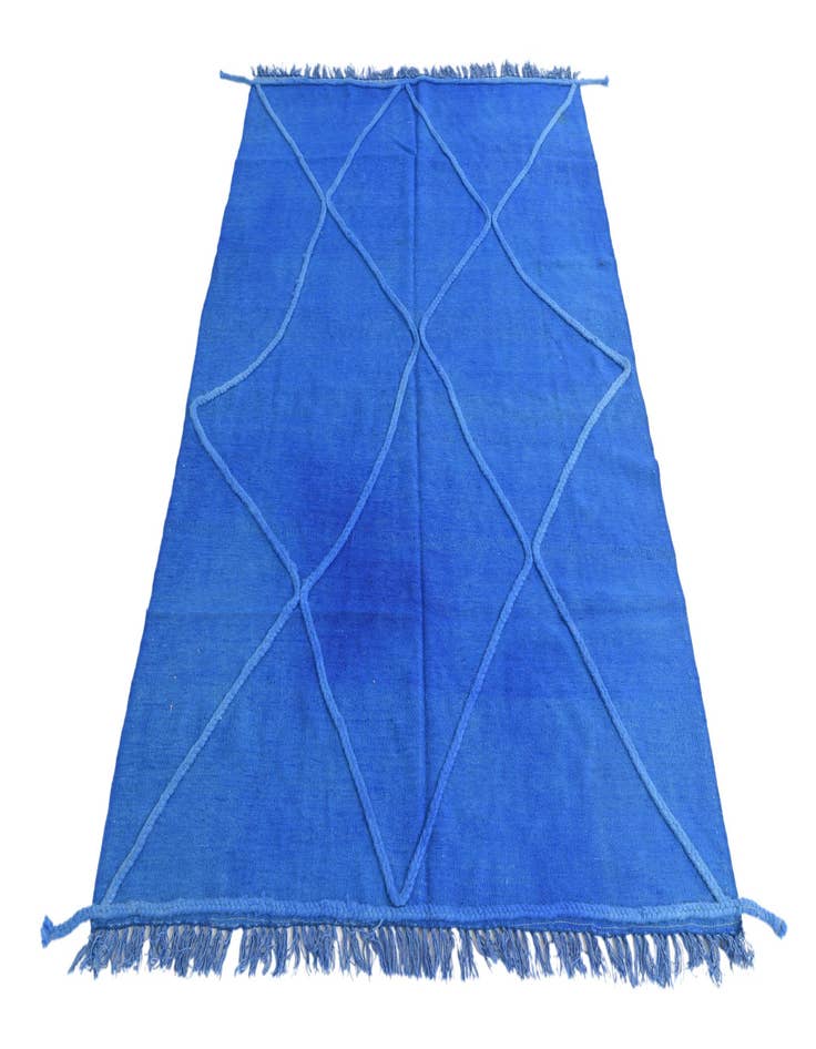 Detail image of  4' 10 x 6' 9  Hand Knotted Moroccan Wool Rug