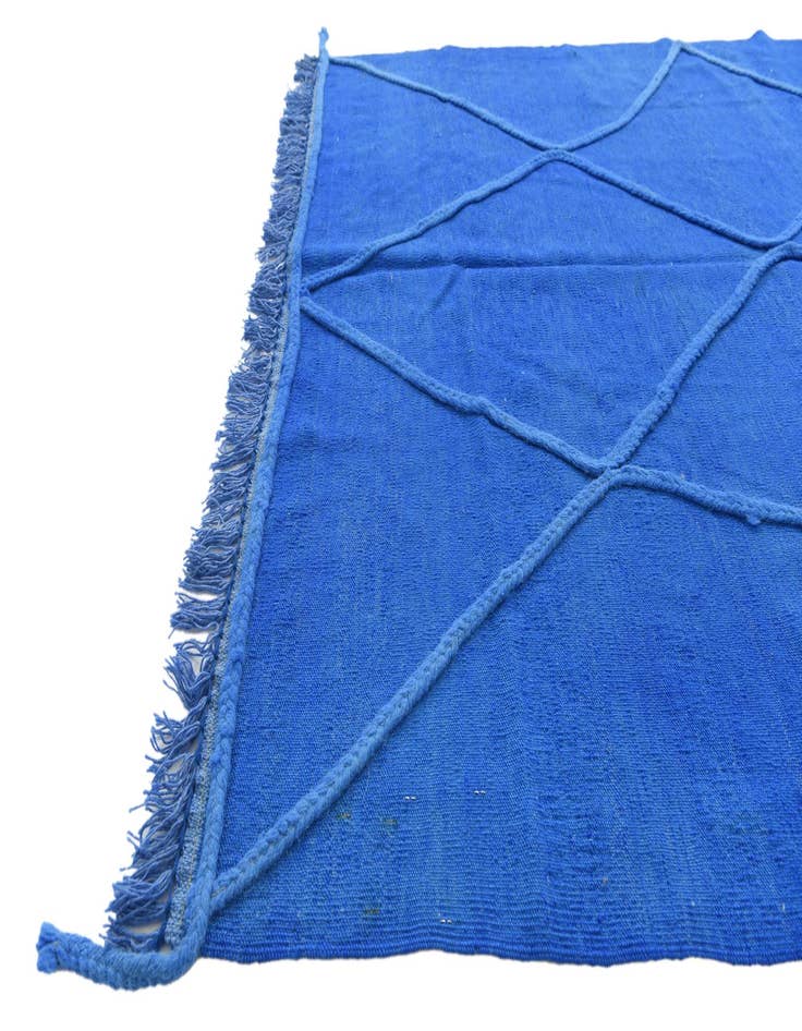 Detail image of  4' 10 x 6' 9  Hand Knotted Moroccan Wool Rug