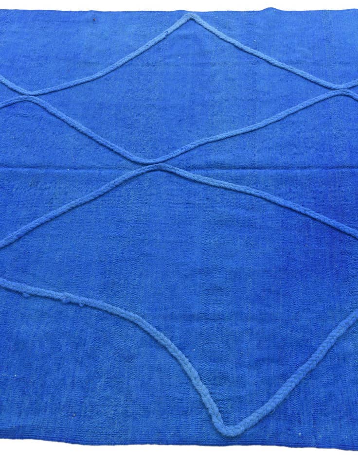 Detail image of  4' 10 x 6' 9  Hand Knotted Moroccan Wool Rug