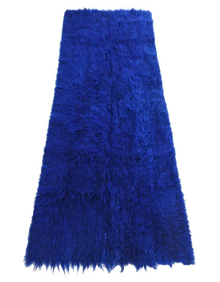 Detail image of  3' 9 x 6' 2  Hand Knotted Moroccan Wool Rug