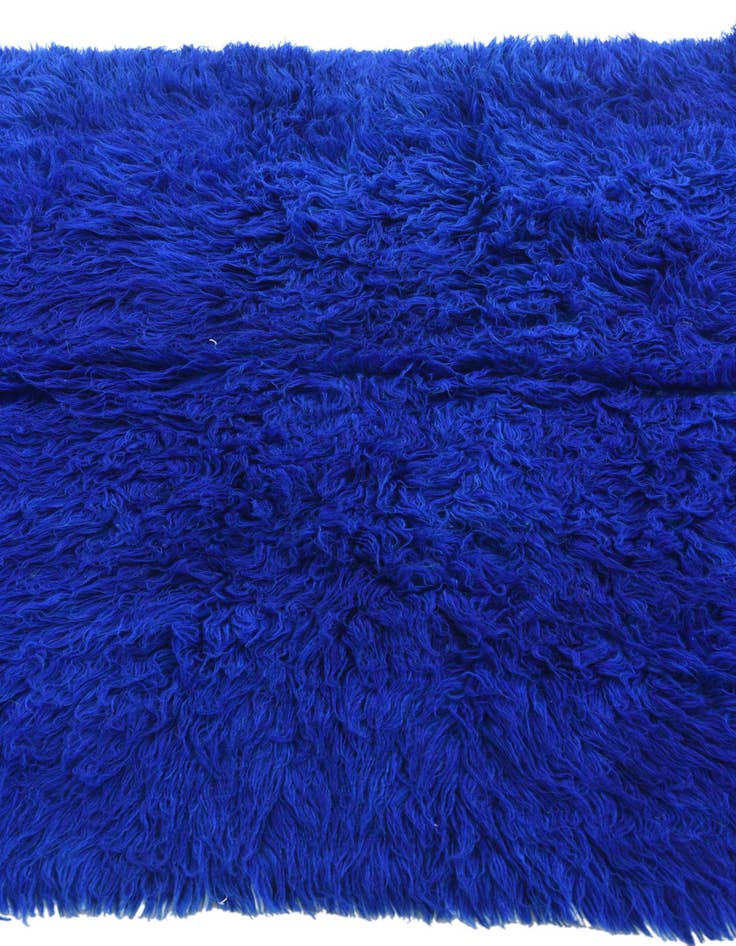 Detail image of  3' 9 x 6' 2  Hand Knotted Moroccan Wool Rug