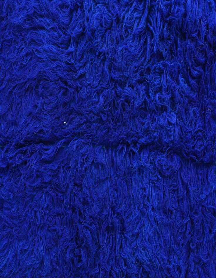 Detail image of  3' 9 x 6' 2  Hand Knotted Moroccan Wool Rug