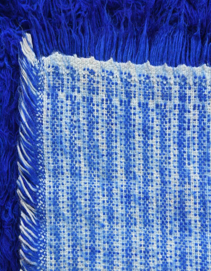 Detail image of  3' 9 x 6' 2  Hand Knotted Moroccan Wool Rug