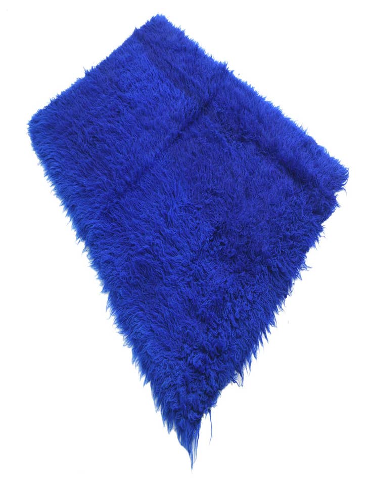 Detail image of  4' 8 x 6' 8  Hand Knotted Moroccan Wool Rug