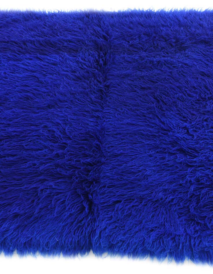 Detail image of  4' 8 x 6' 8  Hand Knotted Moroccan Wool Rug