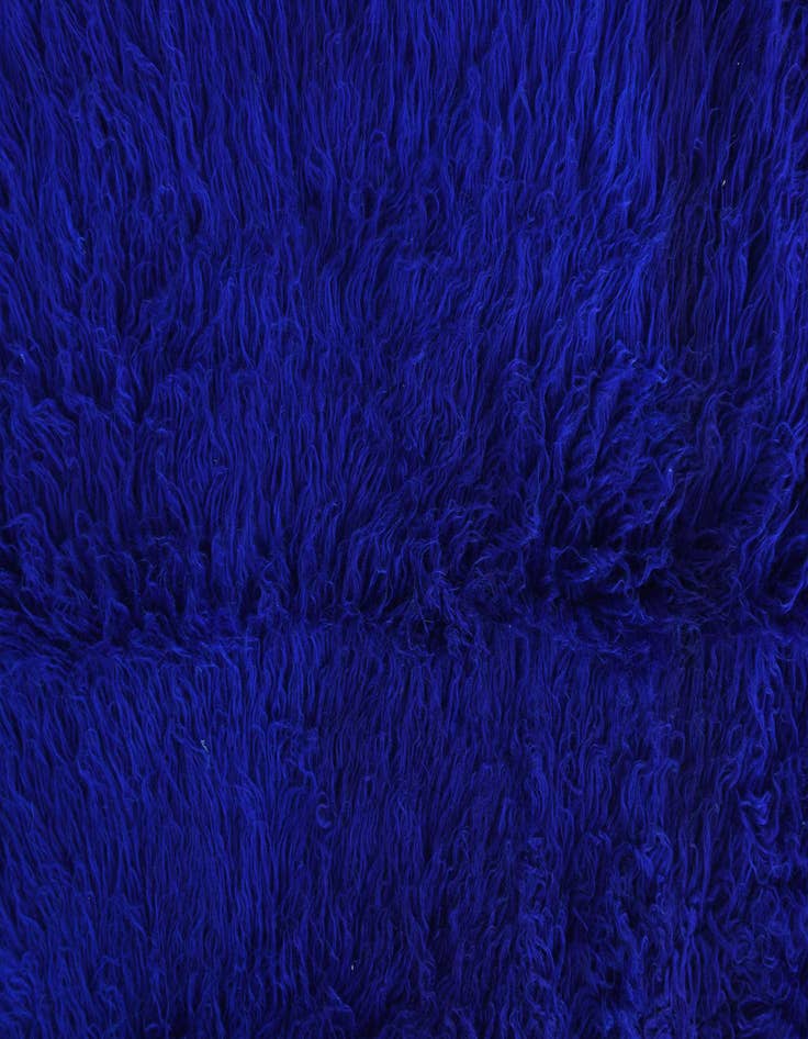 Detail image of  4' 8 x 6' 8  Hand Knotted Moroccan Wool Rug