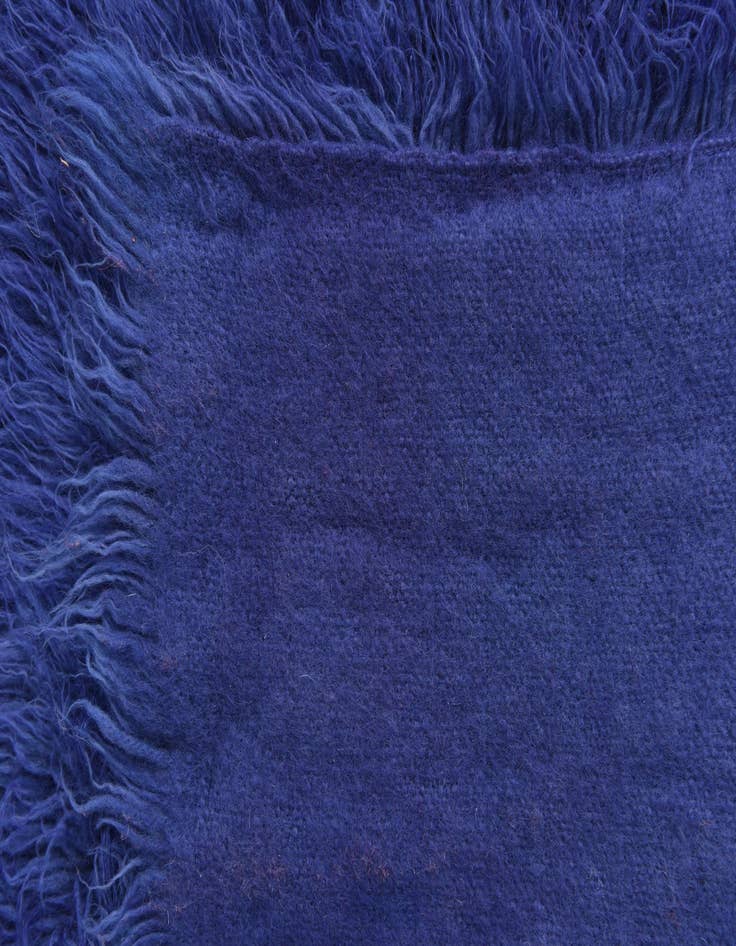 Detail image of  4' 8 x 6' 3  Hand Knotted Moroccan Wool Rug