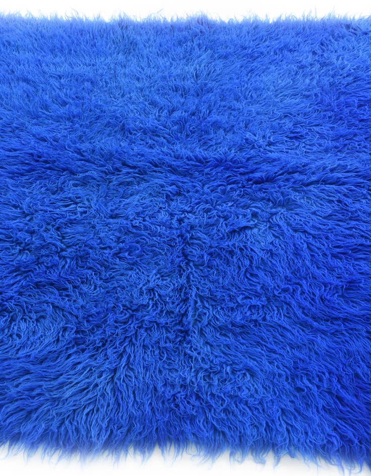 Detail image of  4' 7 x 6' 5  Hand Knotted Moroccan Wool Rug