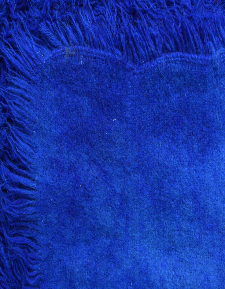 Detail image of  4' x 6'  Hand Knotted Moroccan Wool Rug