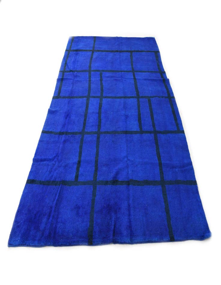 Detail image of  6' 7 x 10' 2  Hand Knotted Moroccan Wool Rug