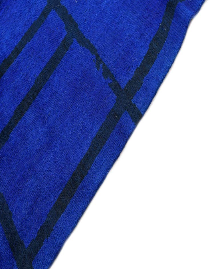 Detail image of  6' 7 x 10' 2  Hand Knotted Moroccan Wool Rug