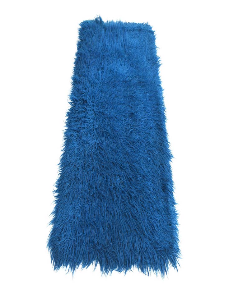 Detail image of  2' 4 x 4' 5  Hand Knotted Moroccan Wool Rug