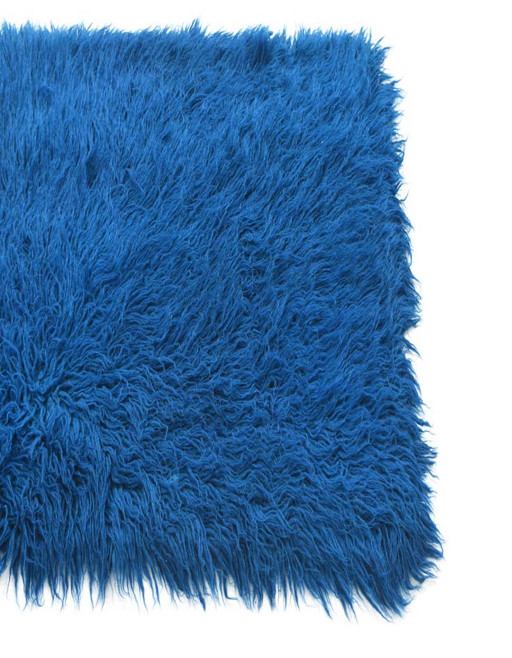 Detail image of  2' 4 x 4' 5  Hand Knotted Moroccan Wool Rug