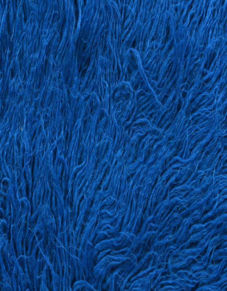 Detail image of  2' 4 x 4' 5  Hand Knotted Moroccan Wool Rug