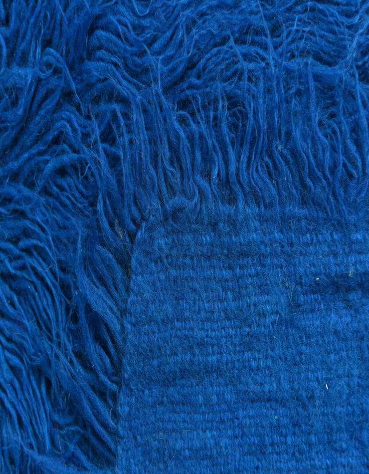 Detail image of  2' 4 x 4' 5  Hand Knotted Moroccan Wool Rug