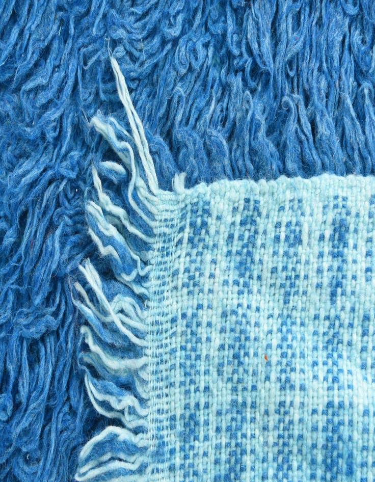 Detail image of  3' 2 x 5' 4  Hand Knotted Moroccan Wool Rug