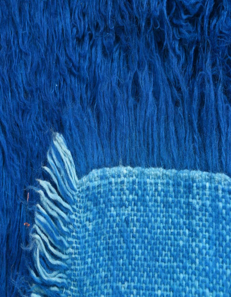 Detail image of  3' 3 x 5' 7  Hand Knotted Moroccan Wool Rug