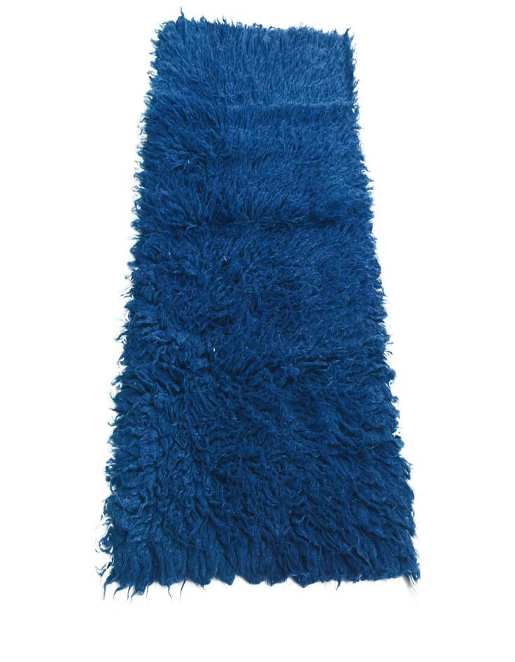 Detail image of  2' 1 x 3' 10  Hand Knotted Moroccan Wool Rug