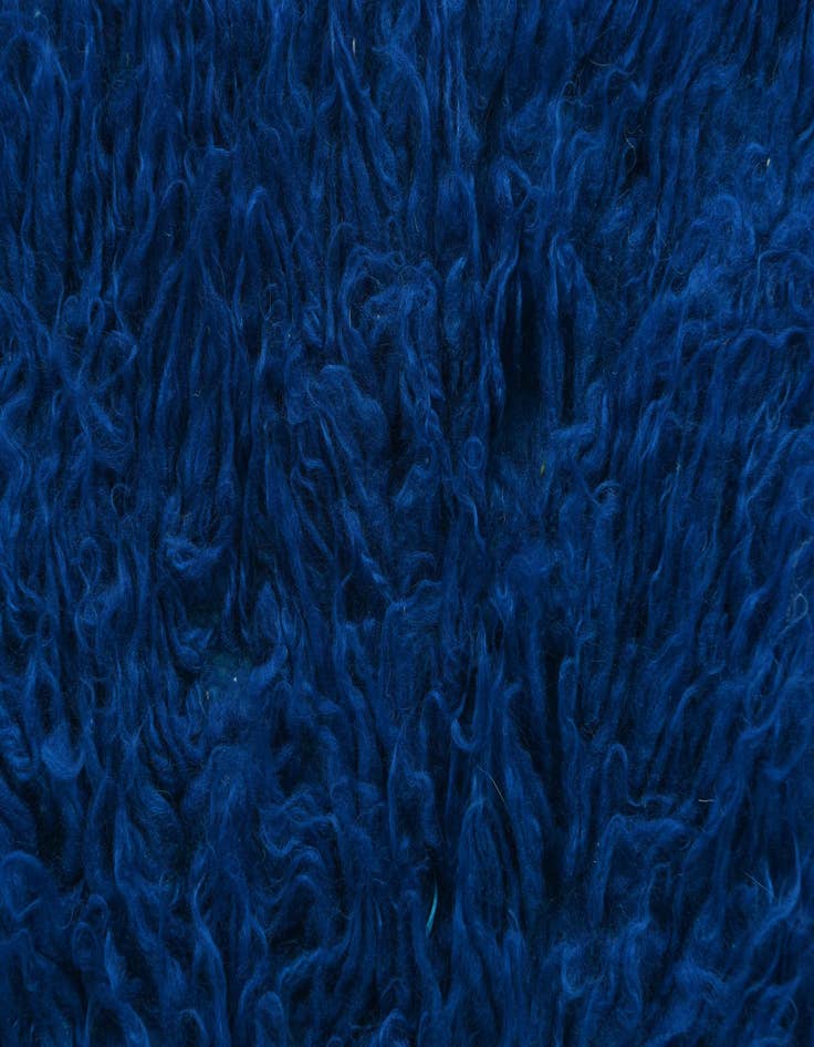 Detail image of  2' 1 x 3' 10  Hand Knotted Moroccan Wool Rug