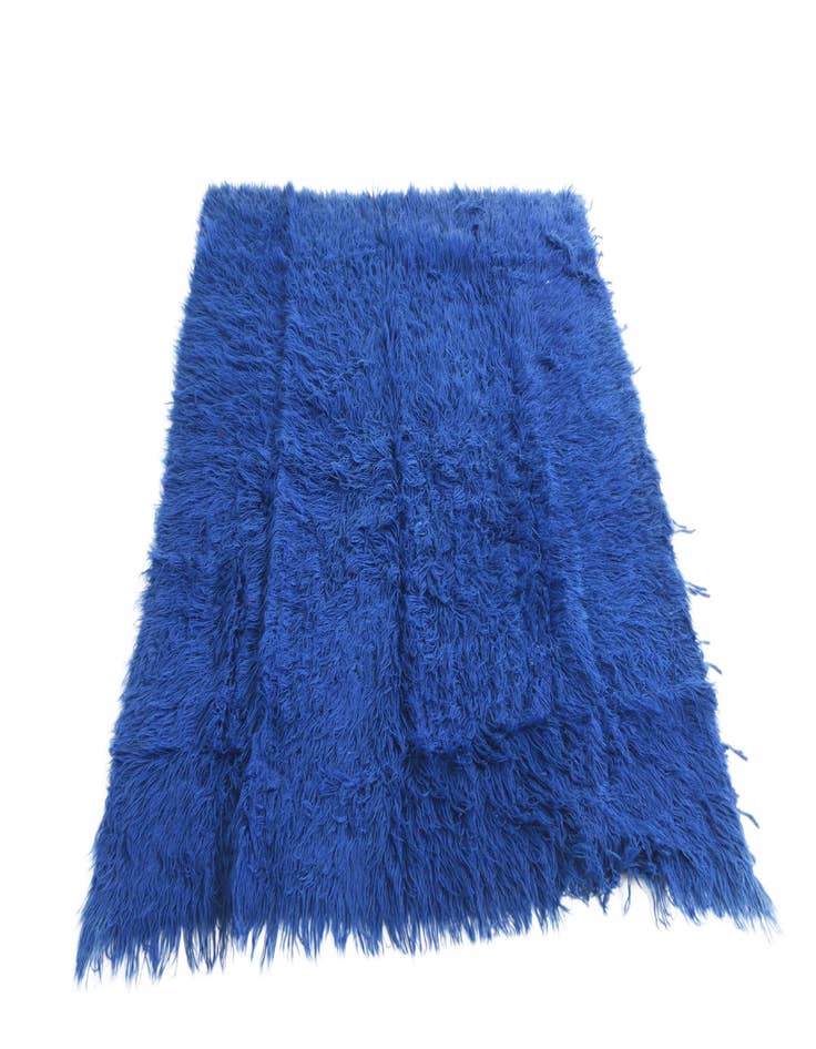 Detail image of  4' 10 x 6' 4  Hand Knotted Moroccan Wool Rug